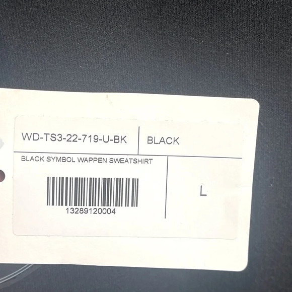 WE11DONE Black Symbol Wappen Sweatshirt - Picture 6 of 9